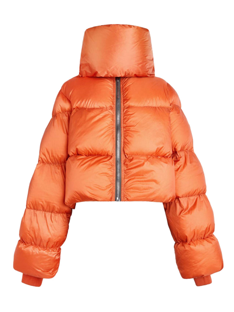 Abrigo acolchado de algodón para mujer, bufanda con cuello y cremallera, mangas completas, Parka gruesa y cálida con paneles, chaquetas para invierno 2023