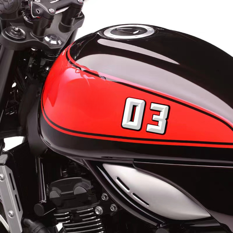 0 a 9 números árabes criativos número de corrida capacete decalques de vinil acessórios da motocicleta adesivo estilo do carro e decalques