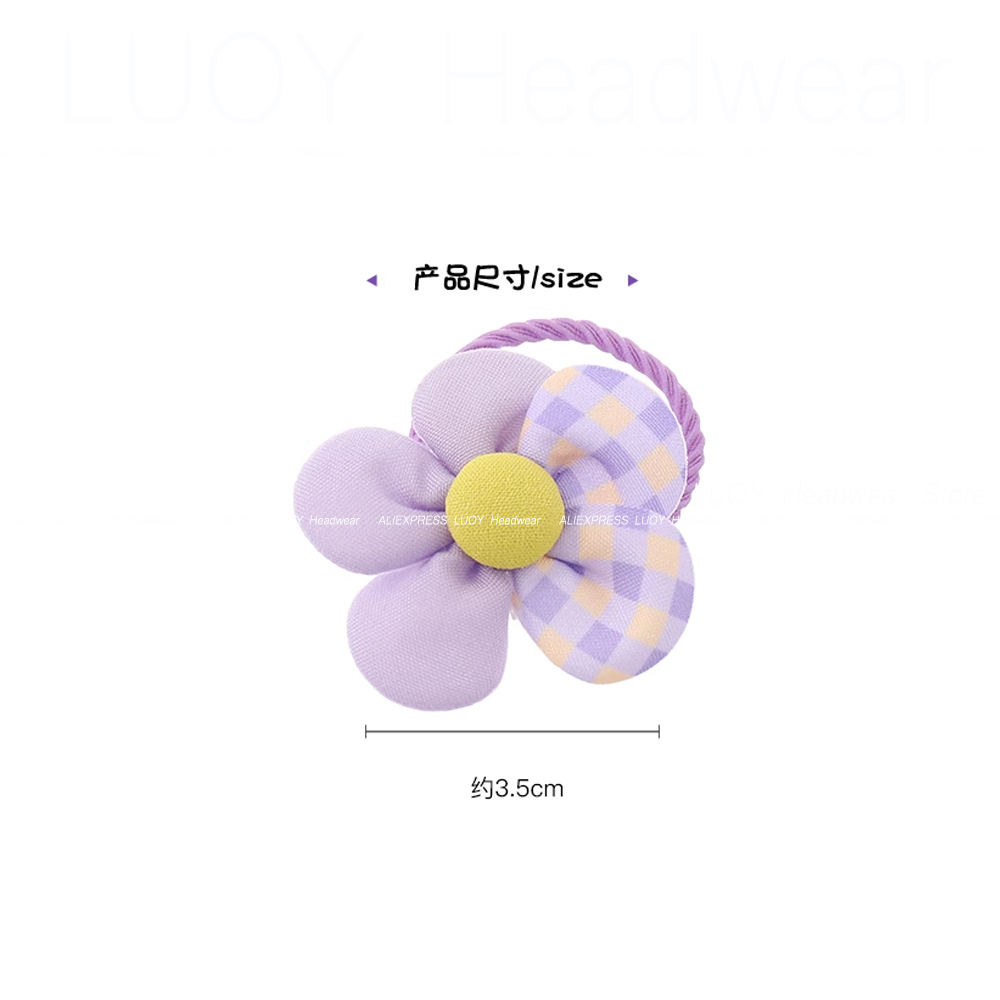 10 шт., Детские резинки для волос в форме цветка