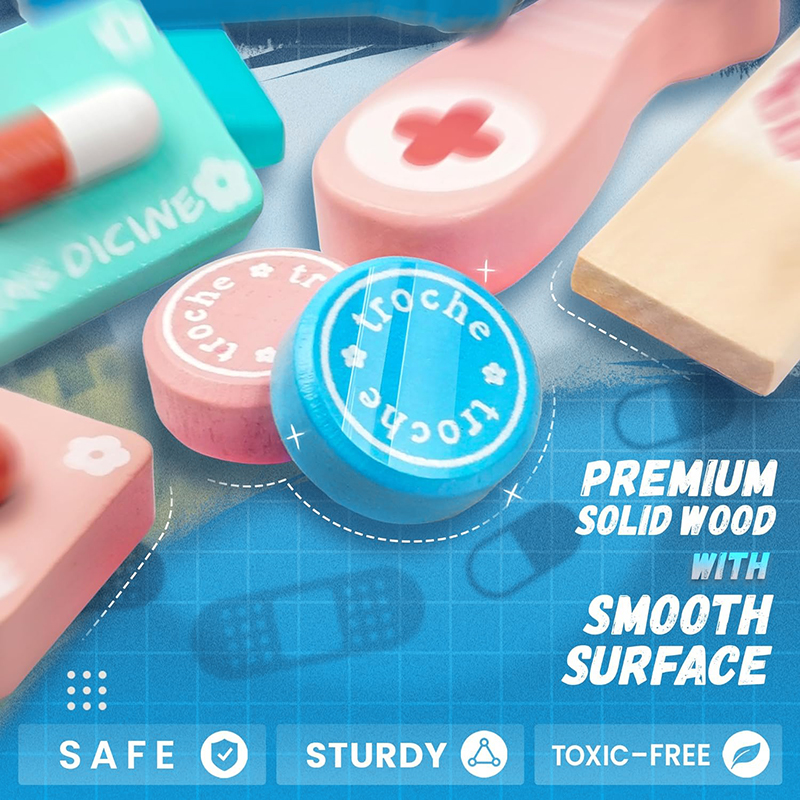 Ensemble de jouets de médecin pour enfants, jouet de simulation, médecin, infirmière, plis de médecine, jouer à faire semblant, enfants