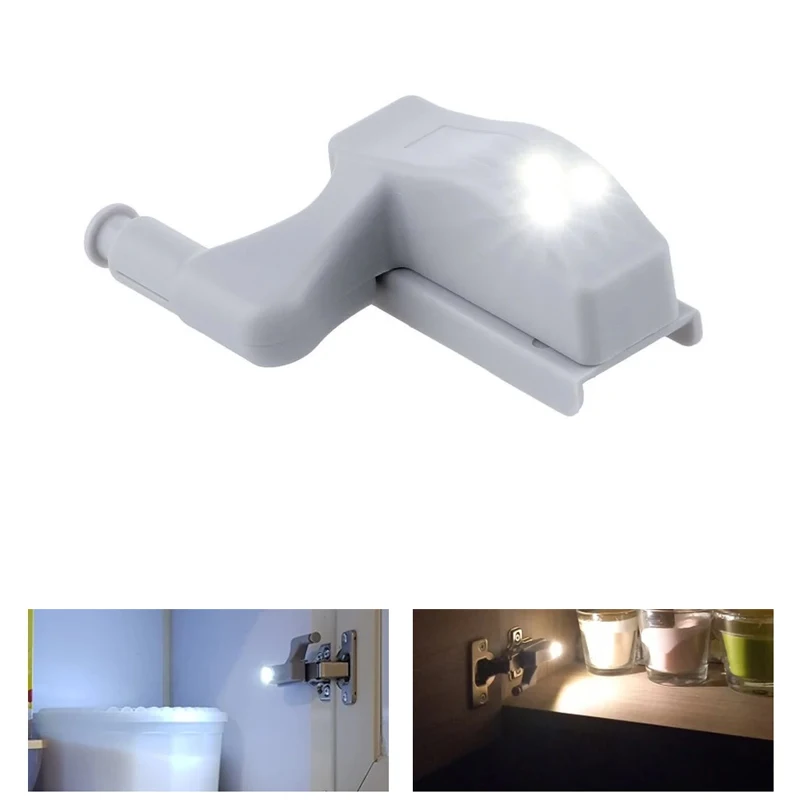 1 pçs universal dobradiça luz cozinha quarto sala de estar armário guarda-roupa 0.25w interior led sensor luz móveis ferragem