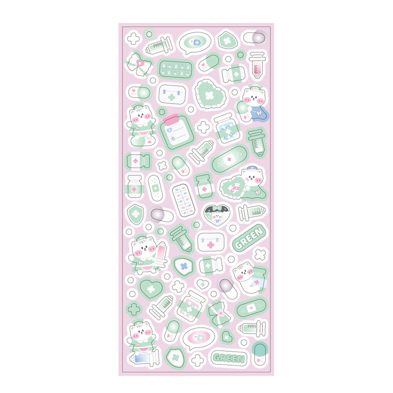 MOHAMM 12 Tờ Long Lanh Mèo Hoạt Hình Dán Photocards Cắt Dán Thủ Công DIY Các Dự Án Tạp Chí Trang Trang Trí