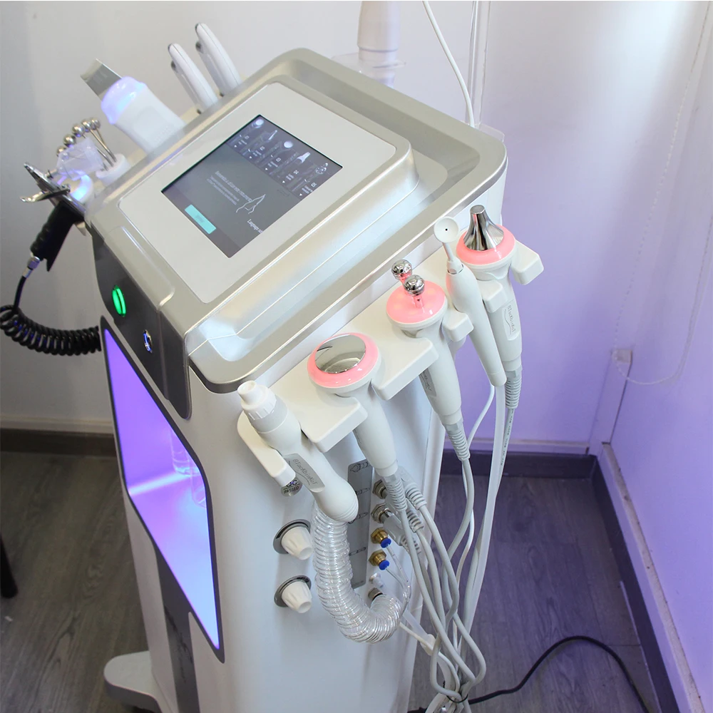12 w 1 H2O2 Small Bubble Machine Water Oxygen Hydro Skin Scurbber Face Lifting Jet Auqa Peel Machine Skin Rejuvenation For Spa