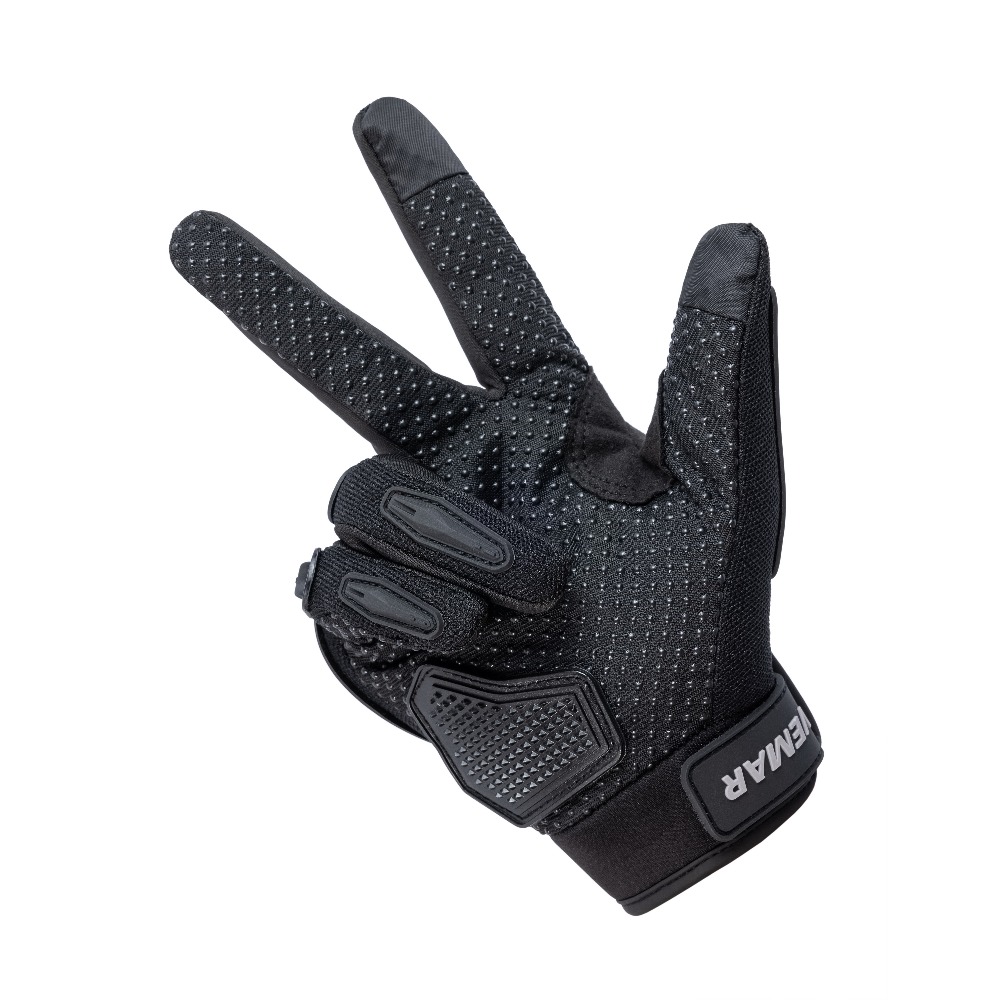 Universal Motorcycle Gloves, Anti-Slip Full Finger Touchscreen Riding Gear with Breathable Protection for Men All Season
