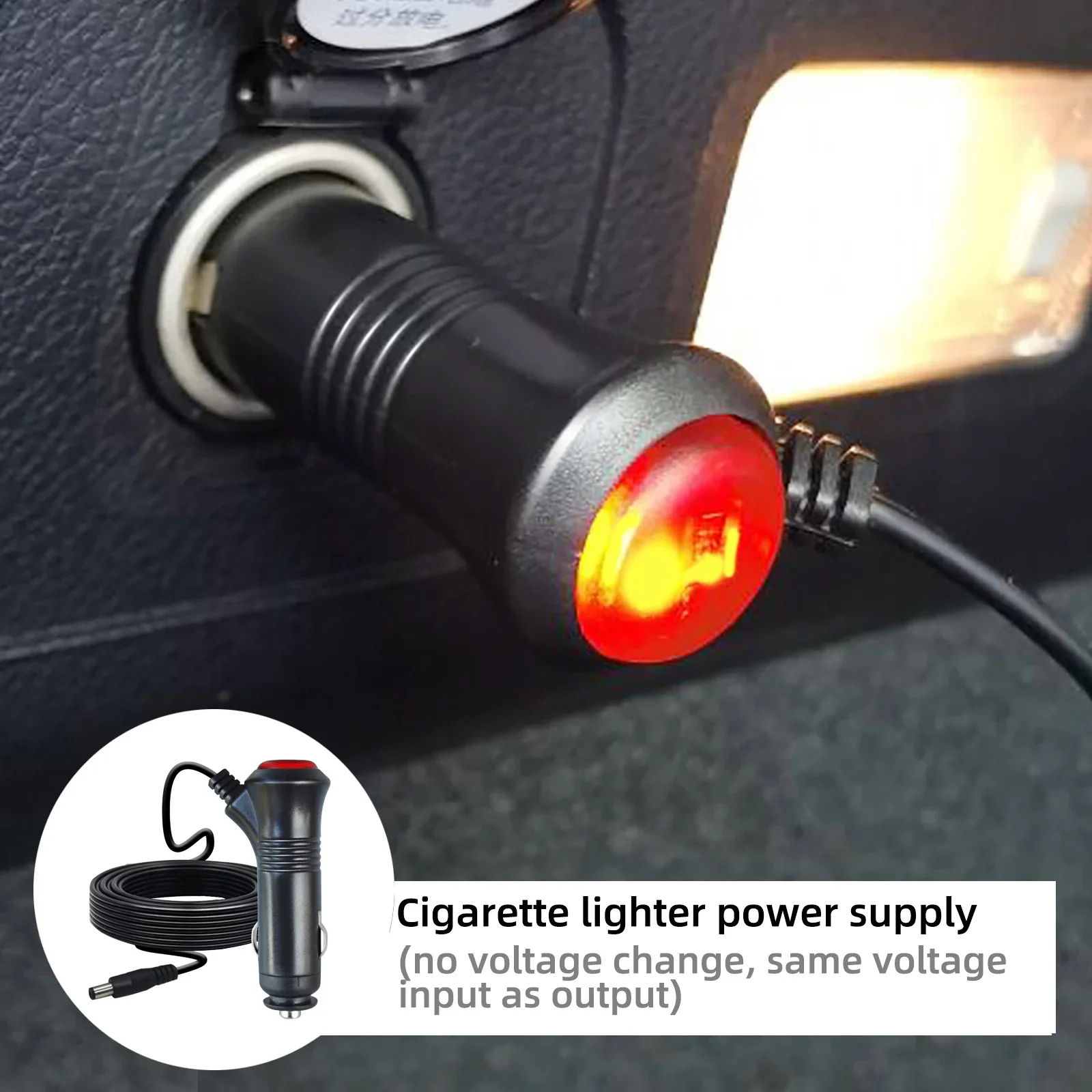 12–24 V Universal-Zigarettenanzünder-Netzteil mit Schalter für Motorrad- und Autoladegerät, wetterfest, langlebig