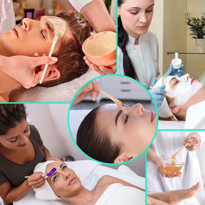 100 шт., деревянные бриллианты для бровей