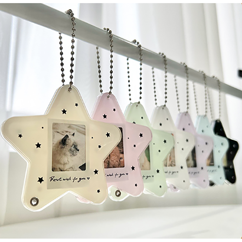 Heart-Shaped Wings/Star-Shaped Cardboard Photo Display Stand For photo storage, display, pendants, keychains, and accessories