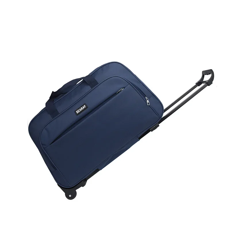 Rollgepäcktasche, große Kapazität, Reisetasche, Business-Kurztrip-Trolley, Koffer, Boarding-Gepäck, Trolley-Tasche mit Rollen