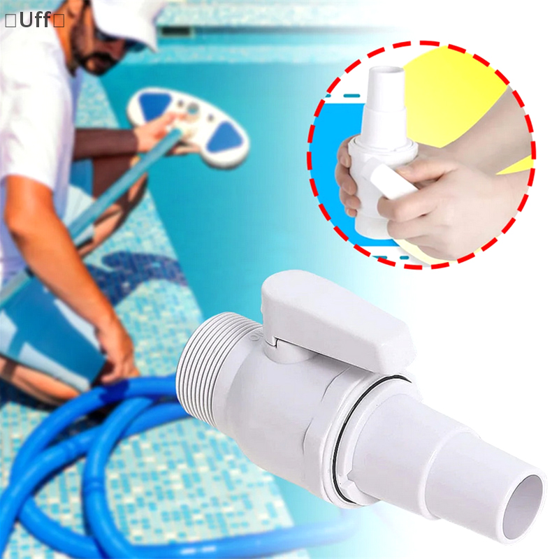 [UF74] 2-Way Ball Valve Float Valve 1.5 - 1.25in Pool Filter Stop Connector Maximum 50 PSI Pressure Rating For Swimming Pools