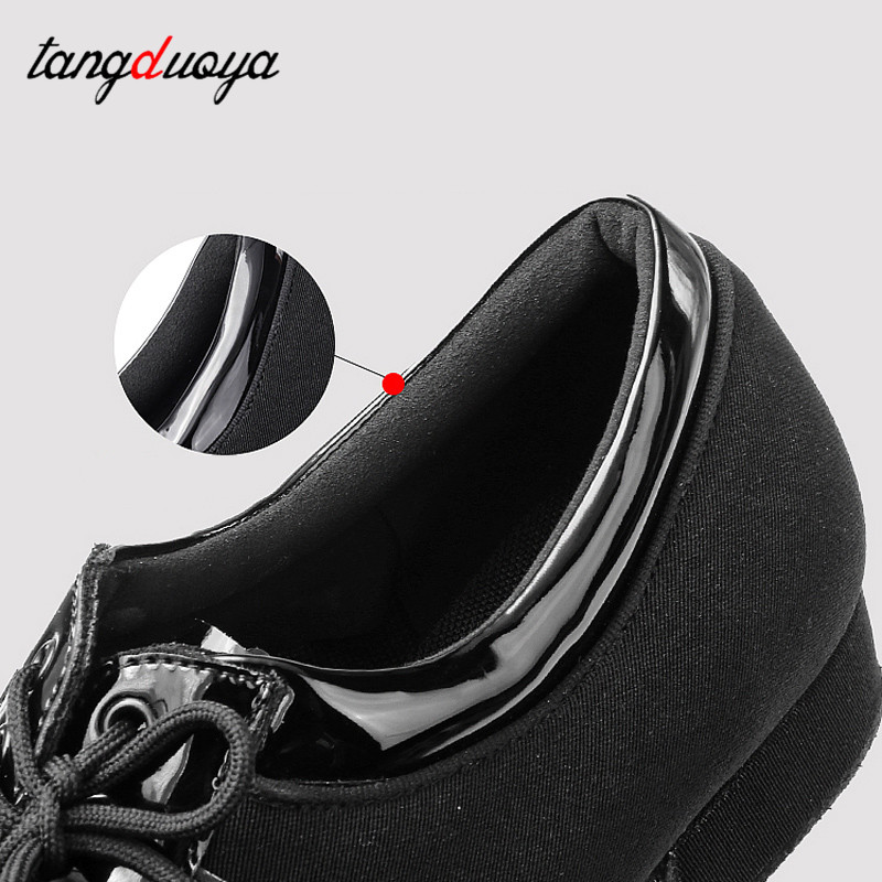 Zapatos de baile modernos para hombre, zapatos de salón latinos/tango/suela de goma/suela suave, tacones bajos, zapatos de baile profesionales negros