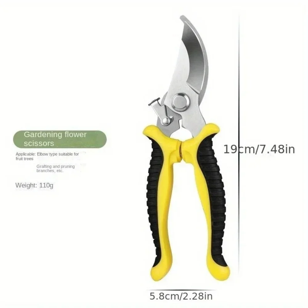 Professional Branch Trimming Garden Pruning Shears Multifunctional Pruner with Stainless Steel Scissors for Vegetable Fruit Tree