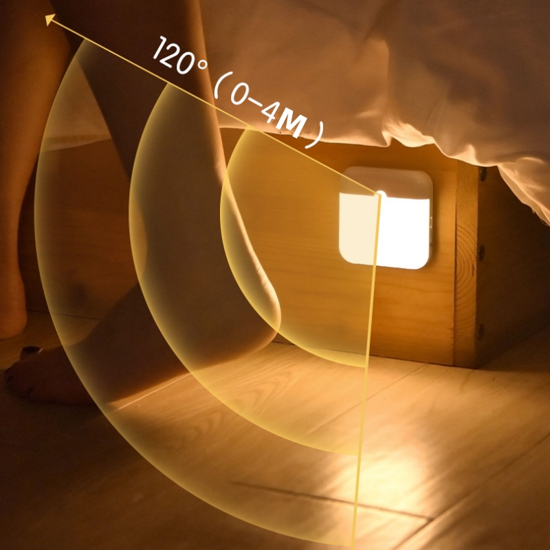 Bewegungs sensor led-licht usb ladelampe für schlafzimmer küche treppe flur schrank schrank beleuchtung
