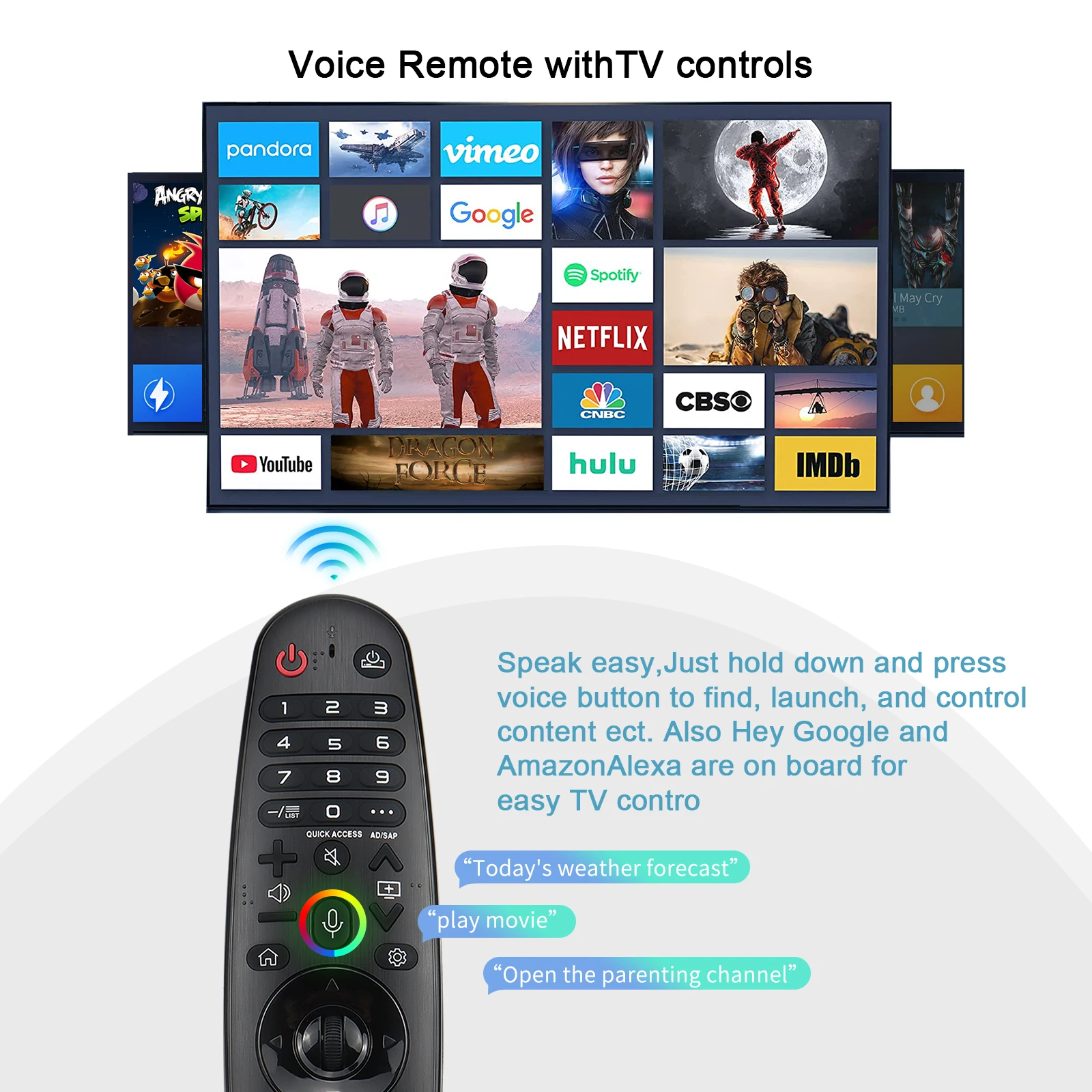 Universal Remote Control for Lg Smart Tv Magic Remoteno Voice Function No Pointer Function Compatible with All Models for Lg Tv