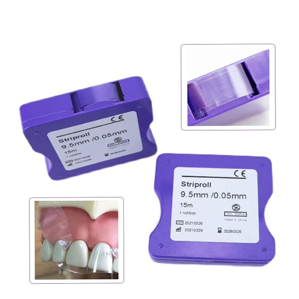 ทันตกรรมสแตนเลส Matrix แถบฟิล์มเรซินฟื้นฟู Light Cured เรซิ่น Clear Matrix Bands แถบขัดทันตกรรมวัสดุ