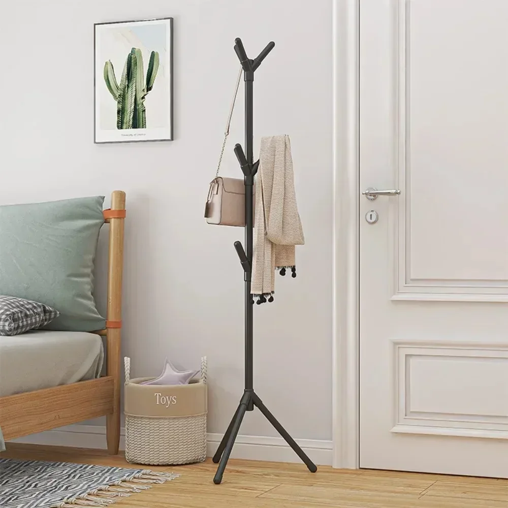 ขายใหม่ยืน Coat Rack Hook ครัวเรือนแขวนเสื้อผ้ายืนห้องนอนเสื้อผ้า Rack ประหยัดพื้นที่เสื้อผ้า Rack