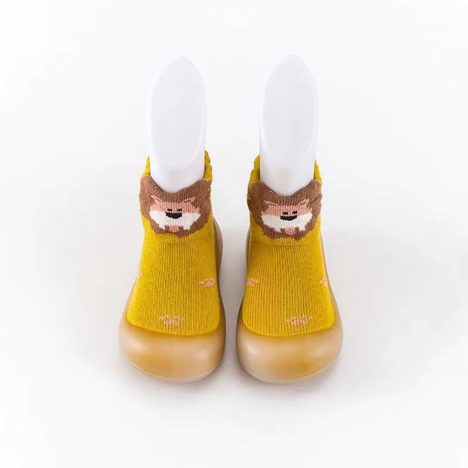 เด็ก Anti-SLIP ถุงเท้า Soft Sole ทารก Booties สําหรับทารกแรกเกิดฤดูใบไม้ผลิฤดูใบไม้ร่วงสัตว์ในร่มความปลอดภัย Comfort First Walkers รองเท้า
