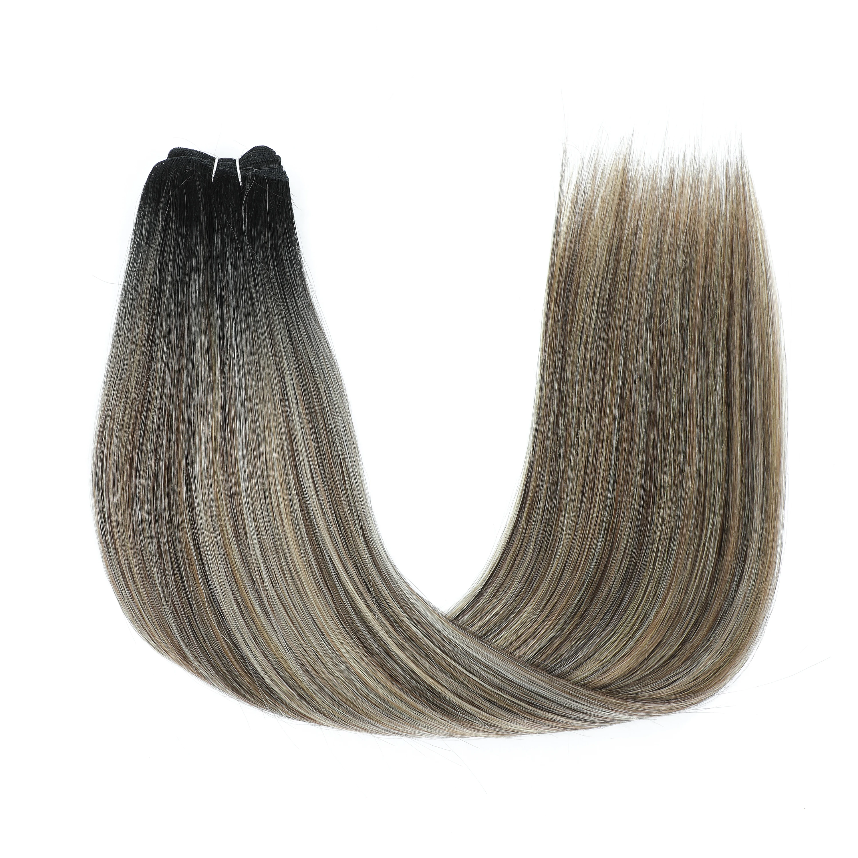 Bio extensões de cabelo reto sintético macio cabelo liso tecelagem longo colorido sintético feixes de cabelo reto completo para terminar