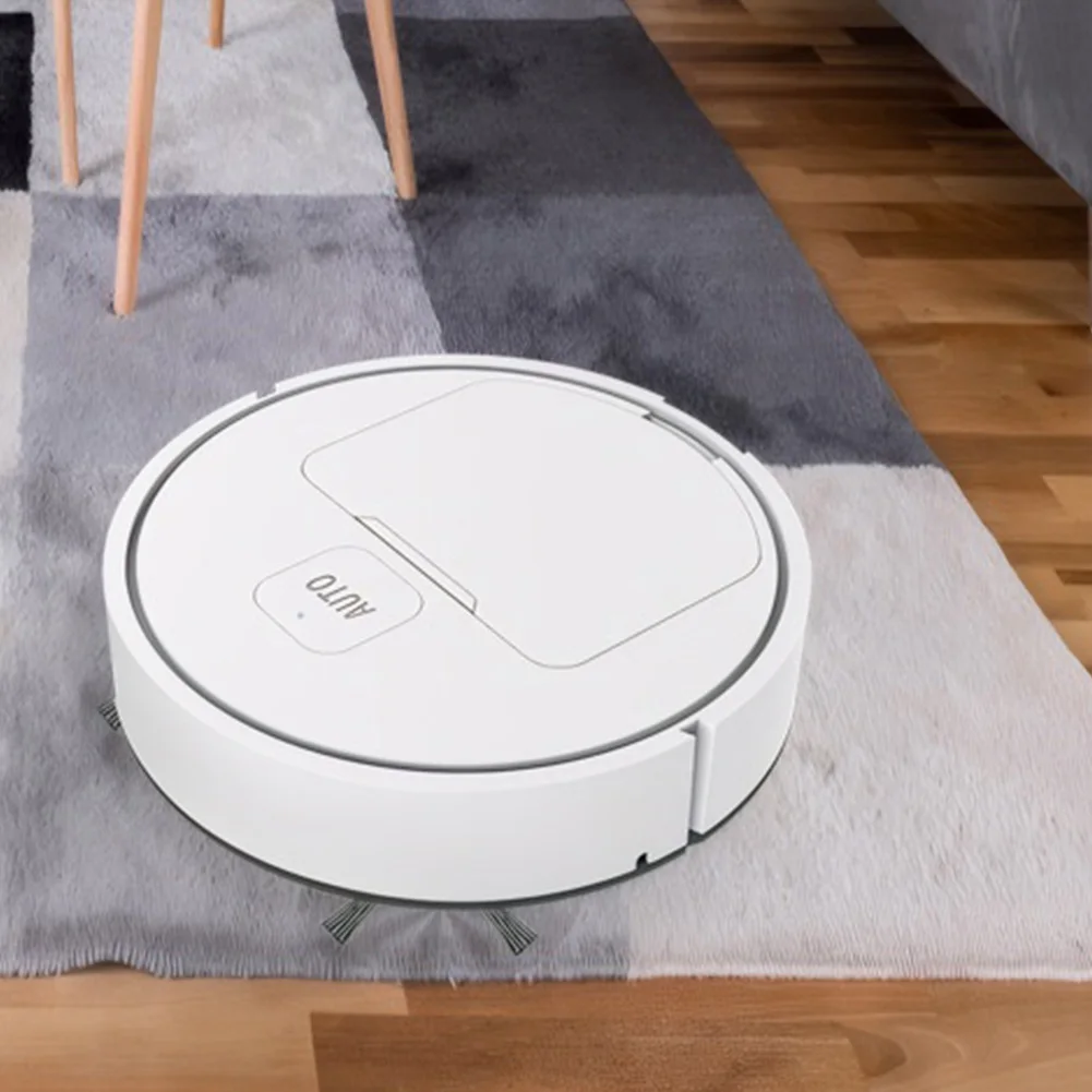 Robot aspirador 3 en 1 recargable por USB, navegación inteligente para evitar objetos, limpieza automática, máquina barredora