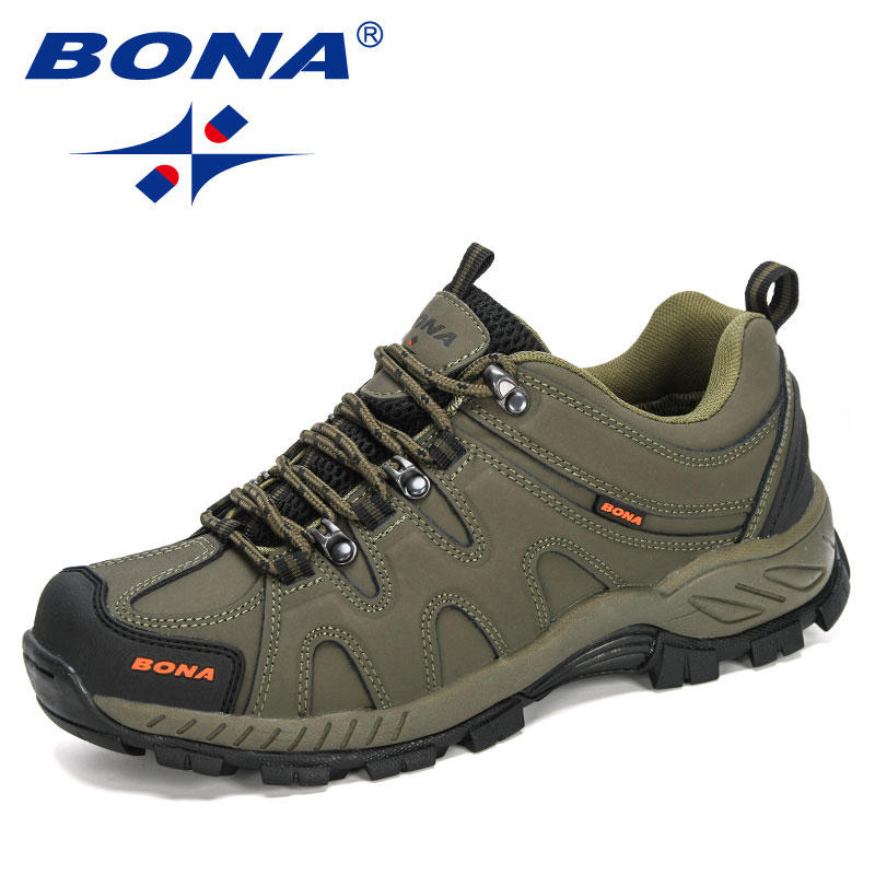 BONA nouveauté classiques Style hommes chaussures de randonnée à lacets hommes chaussures de Sport en plein air Jogging Trekking baskets livraison gratuite rapide