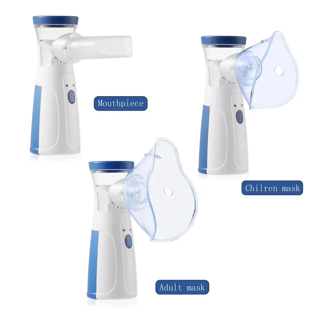 Medical Nebulizer หอบหืด Inhaler Handhe แบบพกพา Inhalator ผู้ใหญ่เด็กเด็ก Mini Silent Steam Nasal Humidifier เครื่องมือ Nebulizer