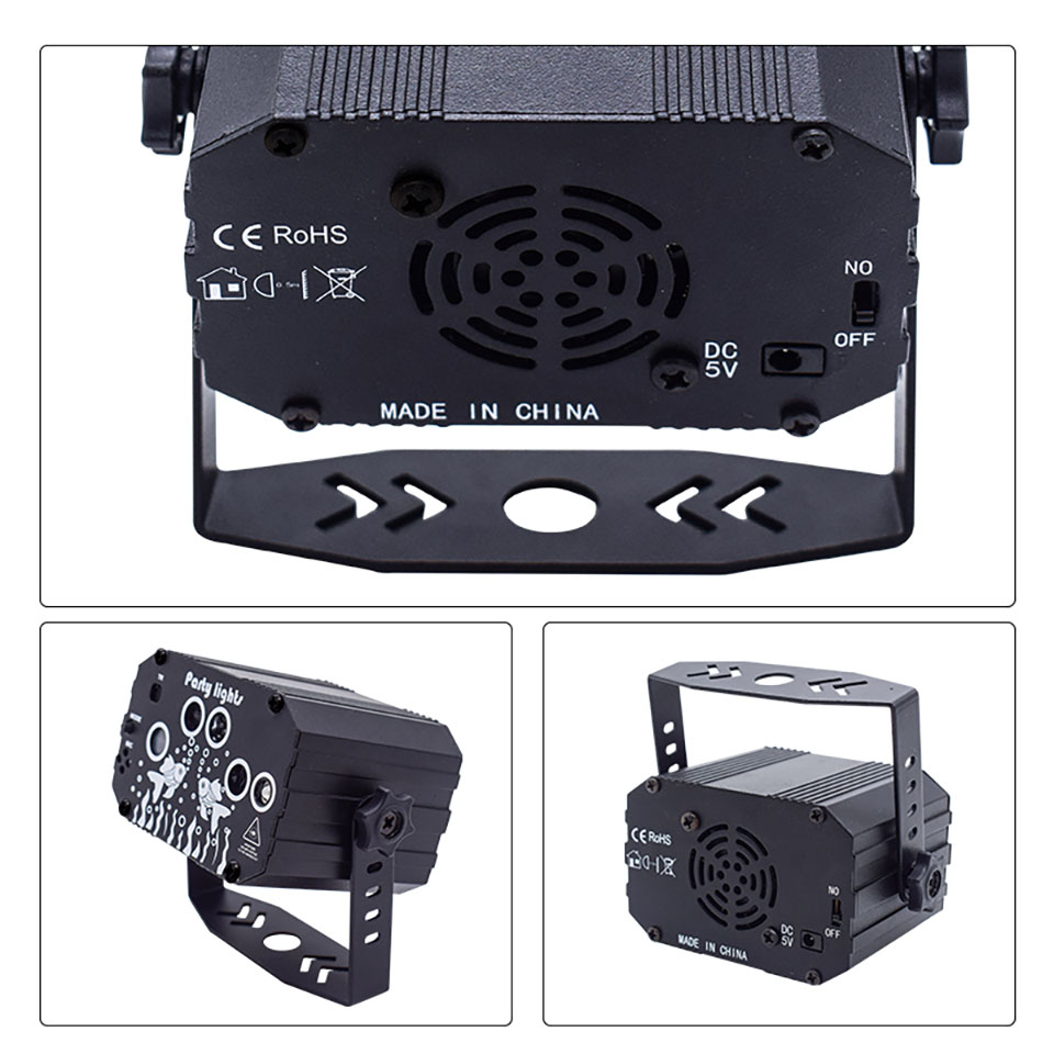 R & G Laser Dream Aurora 60 proyector de patrones DJ luz de discoteca fiesta RGB LED Bar sala de baile cumpleaños efecto de escenario Control remoto USB