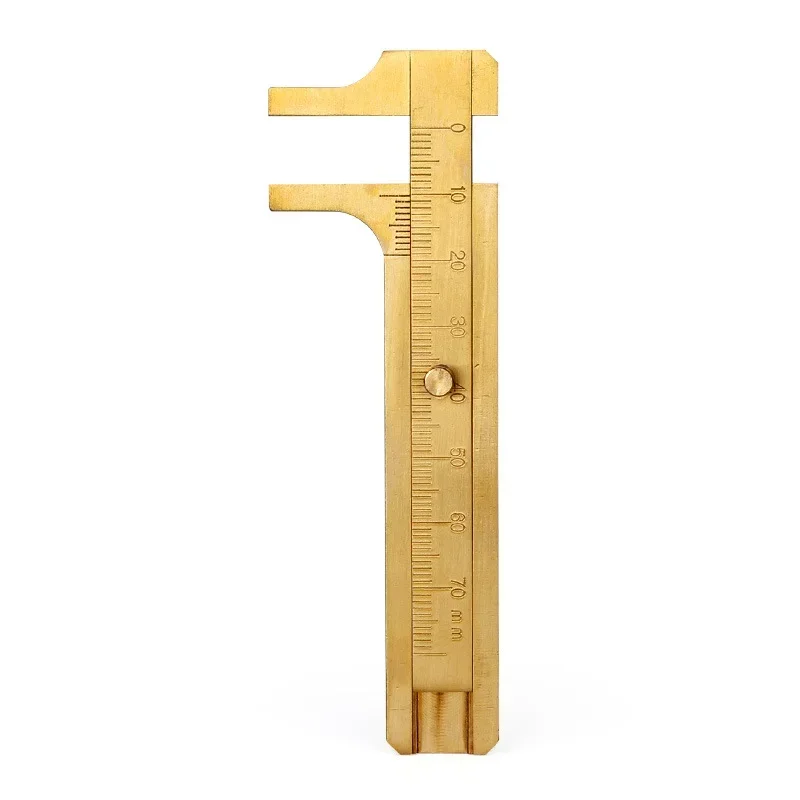 80/100mm Mini Messing Gleit lineal Doppel waage Metall Messschieber Messgerät Mikrometer Präzisions mess zubehör