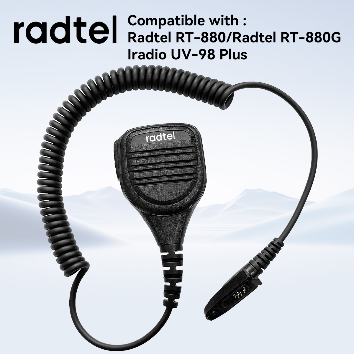 Radtel Zware Waterdichte Walkie Talkie Speaker Mic Microfoon voor Radtel RT-880 RT-880G RT-6D UV-98 plus RT-817A Radio's