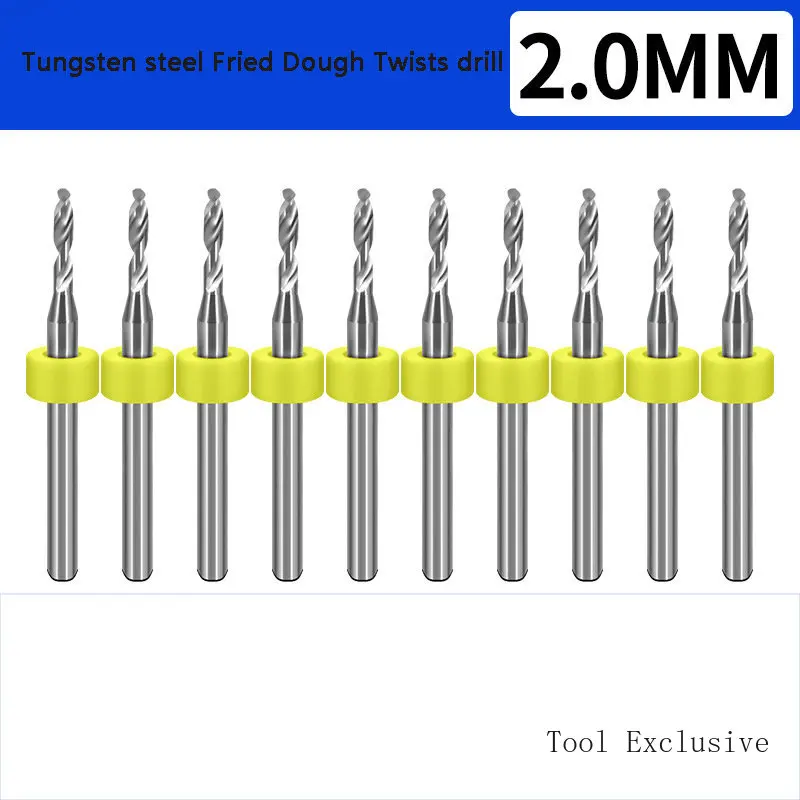 0.1-2mm PCB tungsten steel Fried Twists drill micro engraving drill hole fixed drill Print Circuit Board Mini CNC Drilling Bit