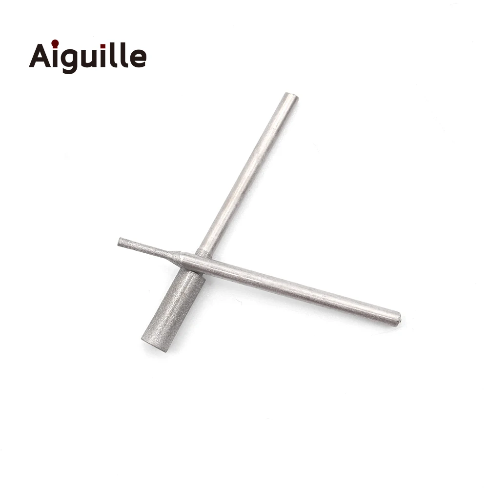 10 Chiếc 400 #2.35Mm Vít 1-6Mm Kim Cương Xay Burr Ngọc Đánh Bóng Kim Cương Bit Răng bit Kim Cương Xay Điểm