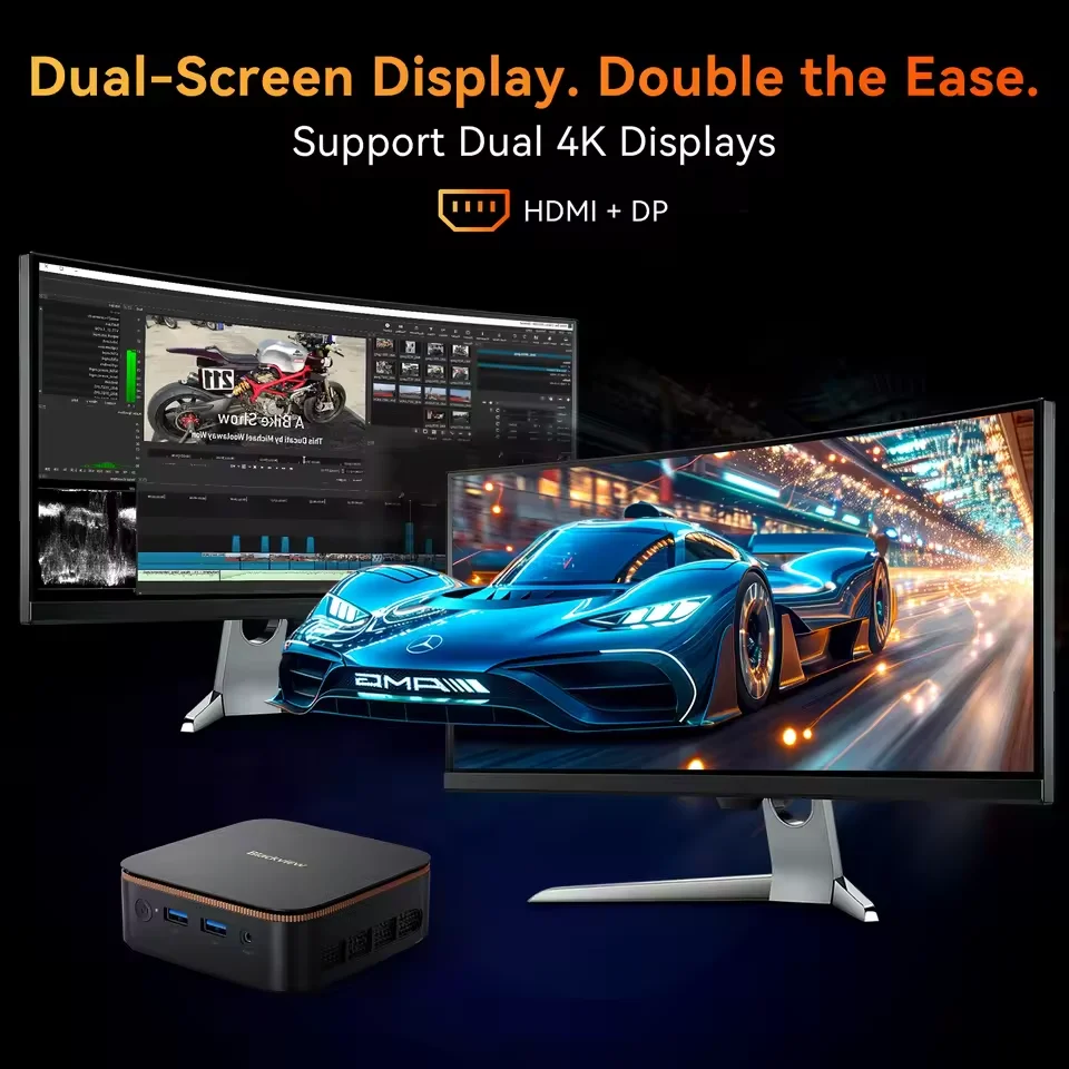 [World Premiere]Blackview MP20 NEW Mini PC Windows 11 PC Intel N150 16GB(Support Max 32GB) DDR4 512GB SSD 4K UHD WIFI 6 BT5.2