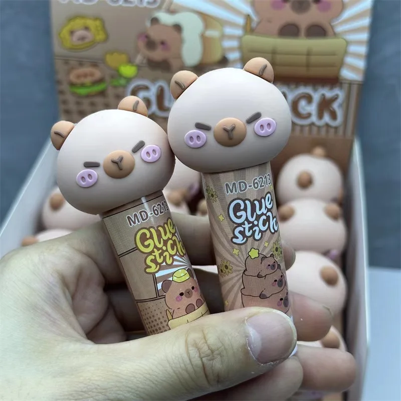 1Pcs Capybara Jelly Color Solid Glue Cartoon Handmade Solid Glue PVA High Viscosity Children's School Art Class DIY Stationery