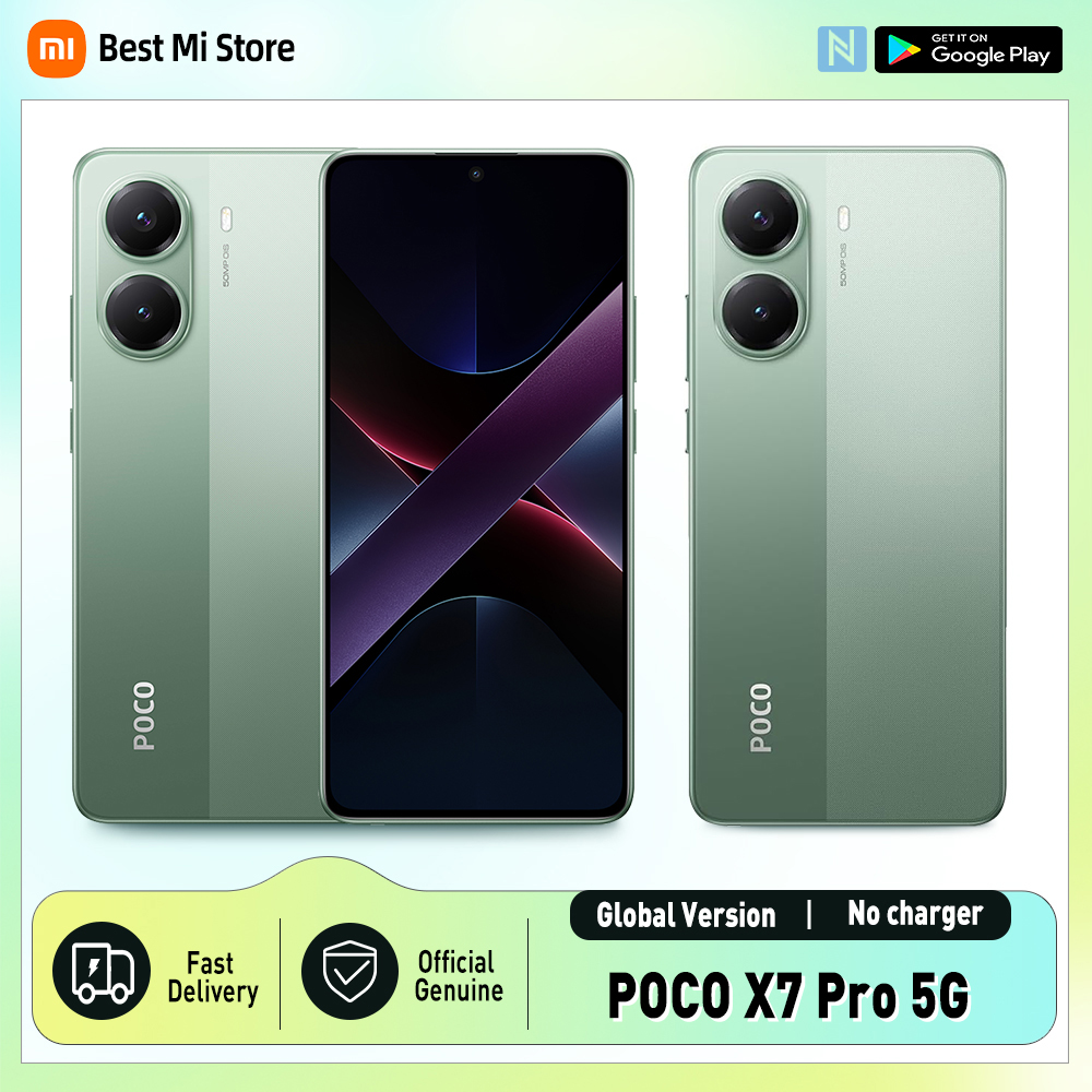 POCO X7 Pro 5G Version Mondiale 256GB/512GB Dimensity 8400 Ultra Écran AMOLED 6,67", 120Hz, 50MP, 6000mAh, NFC, IP68, Pas de Chargeur