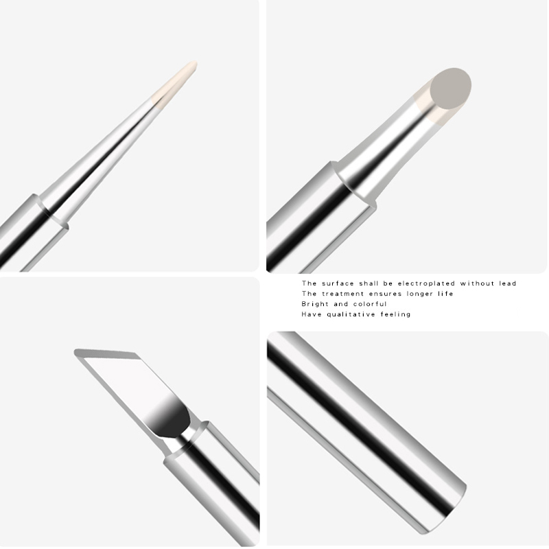 Набор жал для паяльника 900M-T серии K/SK/B/I/IS/1C/2C/3C/4C/2.4D/3.2D, 5 шт./комплект