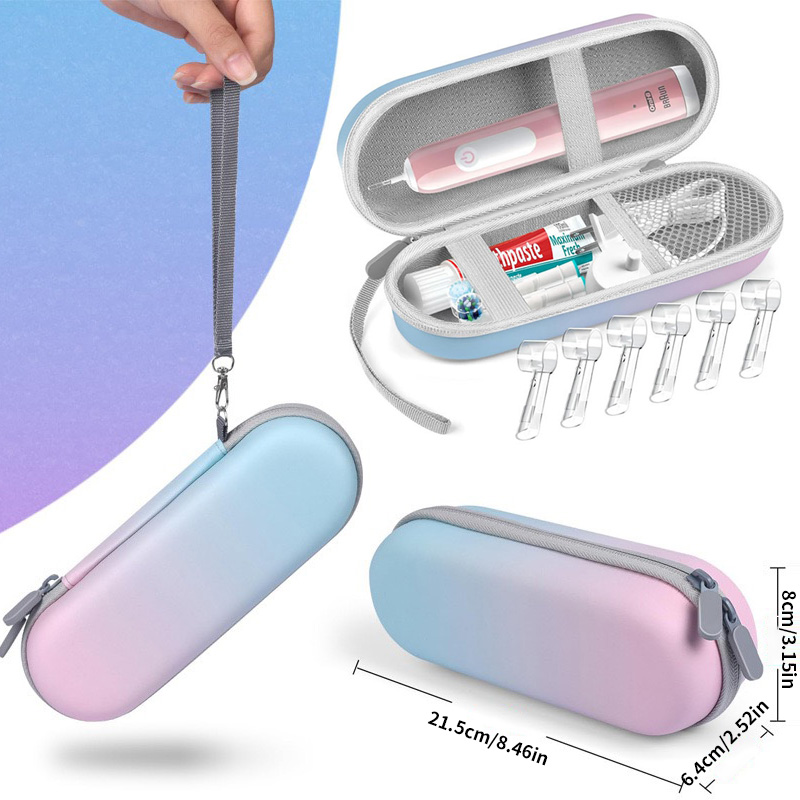 1PC 전동 칫솔 상자, 치과 키트 상자, 여행용으로 휴대하기 쉽고 튼튼하고 내구성이 뛰어나 여행에 필수적입니다.