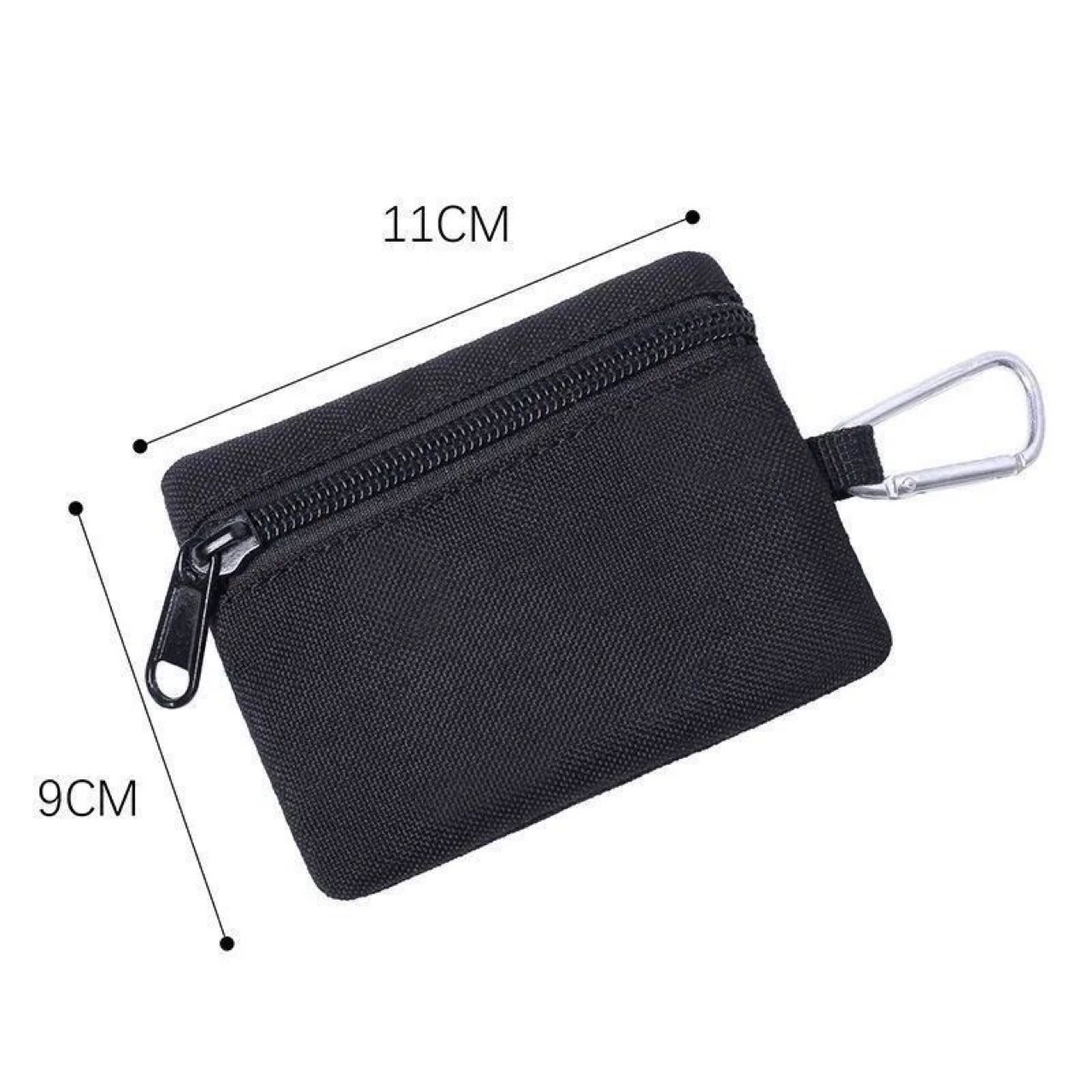Simple outdoor tactical key bag zipper coin purse headphones storage card bag small wallet mini tools bag