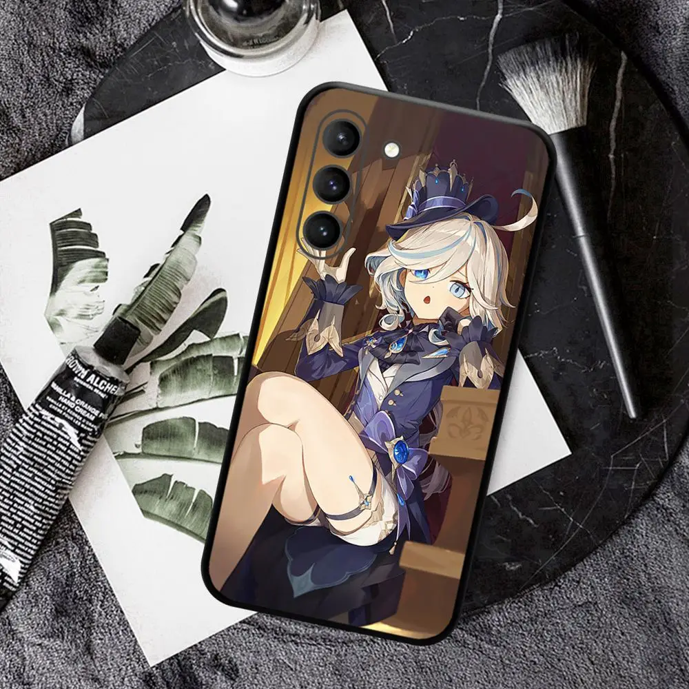 Furina Genshin Impact Hydro Archon Character 5 Stars Phone Case for SAMSUNG Galaxy S23 Ultra S22+ S21 FE S20 A54 Note20Plus A53