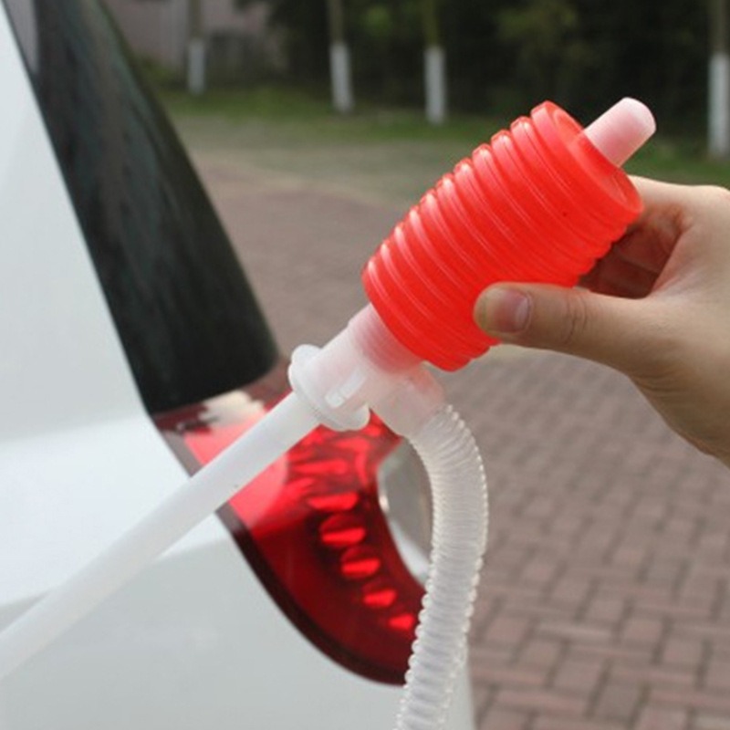 Bomba manual para camión y coche, ventosa de transferencia diésel, sifón de bomba de combustible manual, embudo de bomba de transferencia de combustible de succión de agua