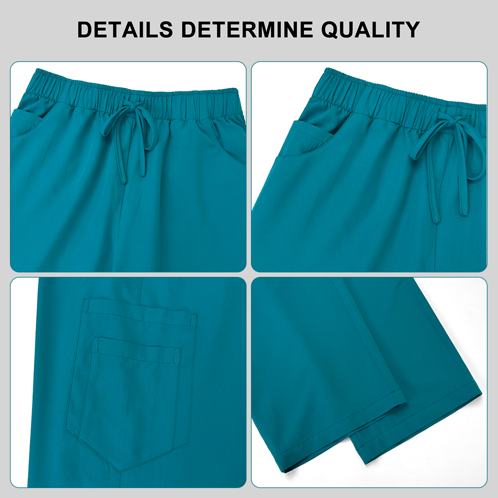 Elastic Breathable Nursing Articles Surgical Uniforms Woman Hospital Clinical Uniform Multicolor Short Sleeved Beauty Salon Wear