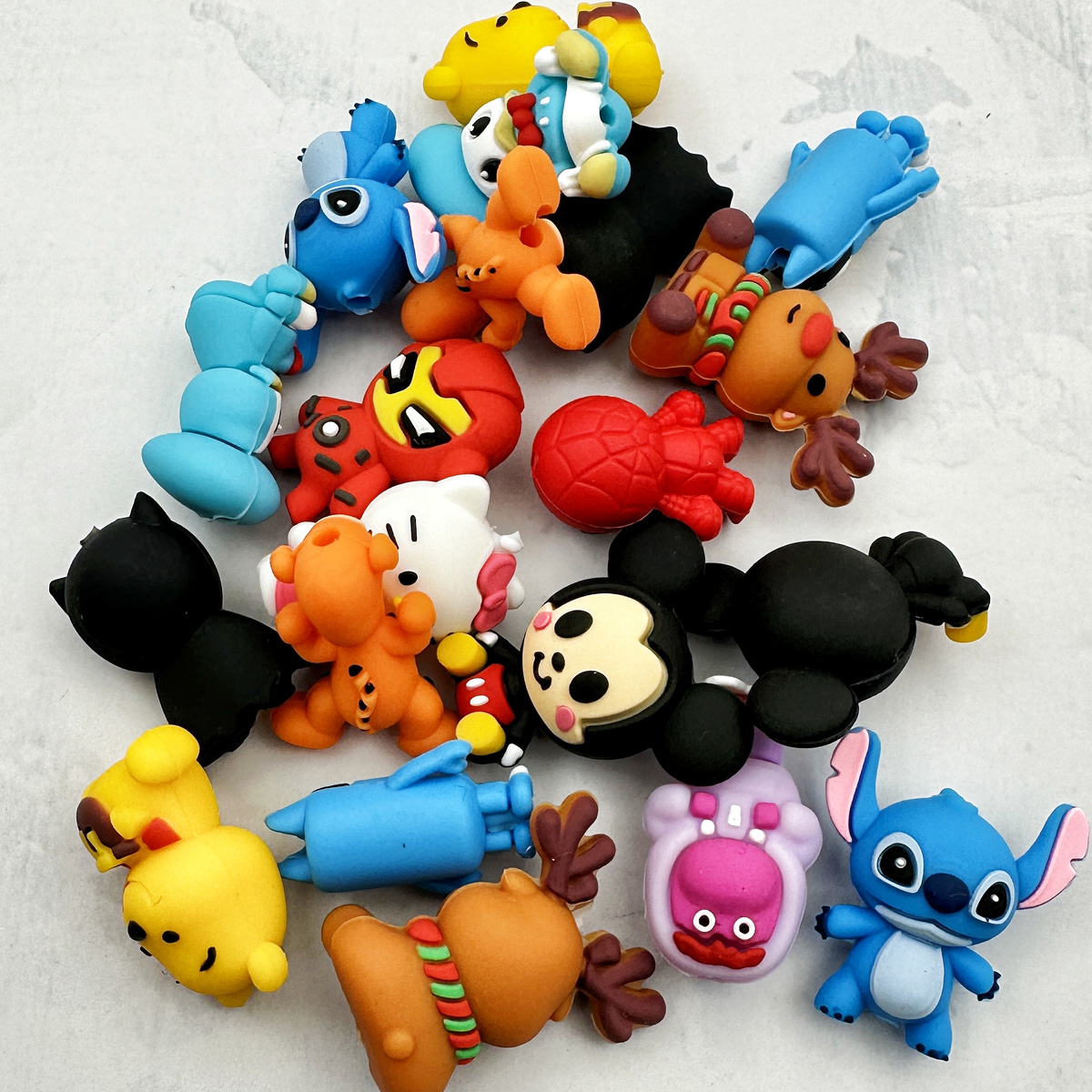 10PCS 3D ลูกปัดซิลิโคน DIY Originality 3D ลูกปัดซิลิโคนลูกปัดทําด้วยมือ DIY ปากกาจุกนม CHAIN เครื่องประดับขายส่งอุปกรณ์เสริม