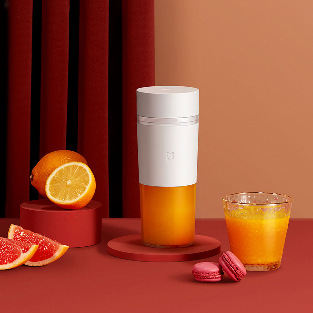 XIAOMI MIJIA Portable Blender for Shakes and Smoothies,Stainless Steel 4 Blades,300ML Traveling Mini Fruit Veggie Juicer Blender