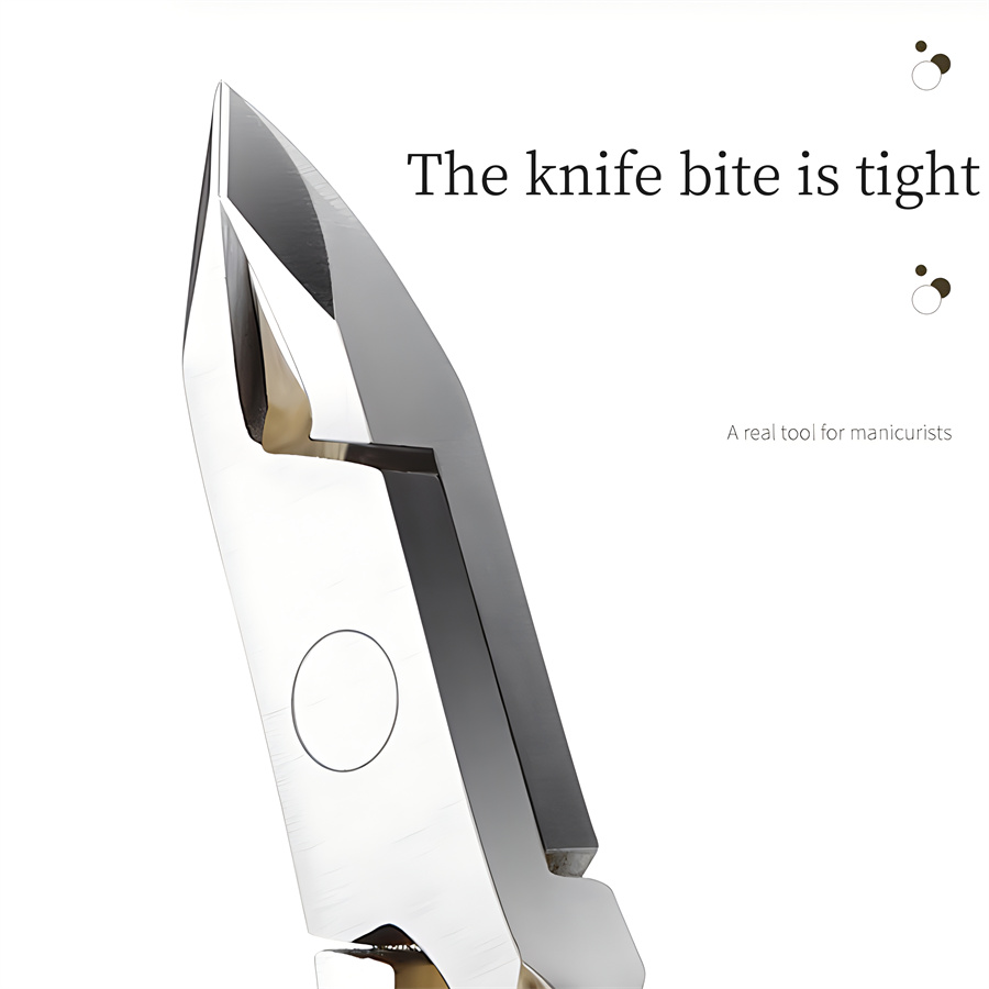 กรรไกรตัดหนังสำหรับทำเล็บ1ชิ้นกรรไกรตัดชุดตัดแต่งเล็บสแตนเลสที่กำจัดผิวหนังที่ตายแล้วเล็บเท้าคีมจะงอยปากนกอินทรี