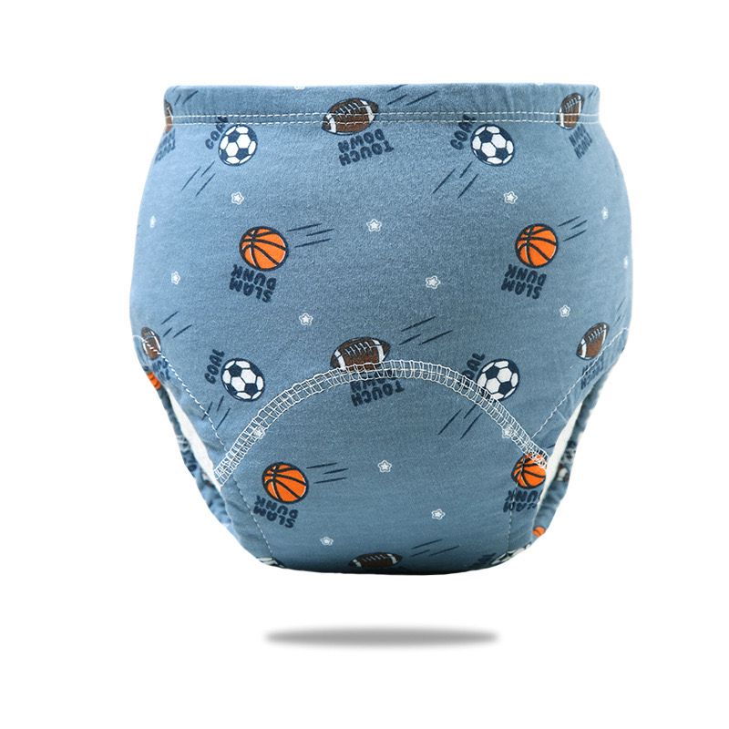 Pantalones de entrenamiento de inodoro para bebé, ropa interior de dibujos animados, bragas impermeables de algodón TPU, pañales reutilizables, 5 uds.