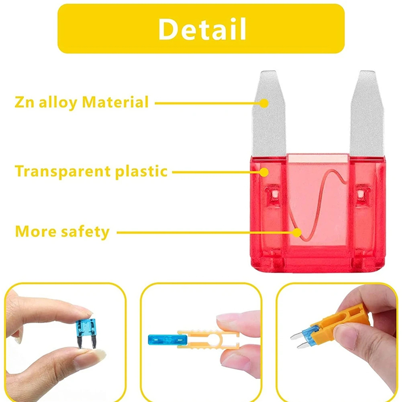 120 small car fuse sheets 2 3 5 7.5 10 15 20 25 30 35A with clip