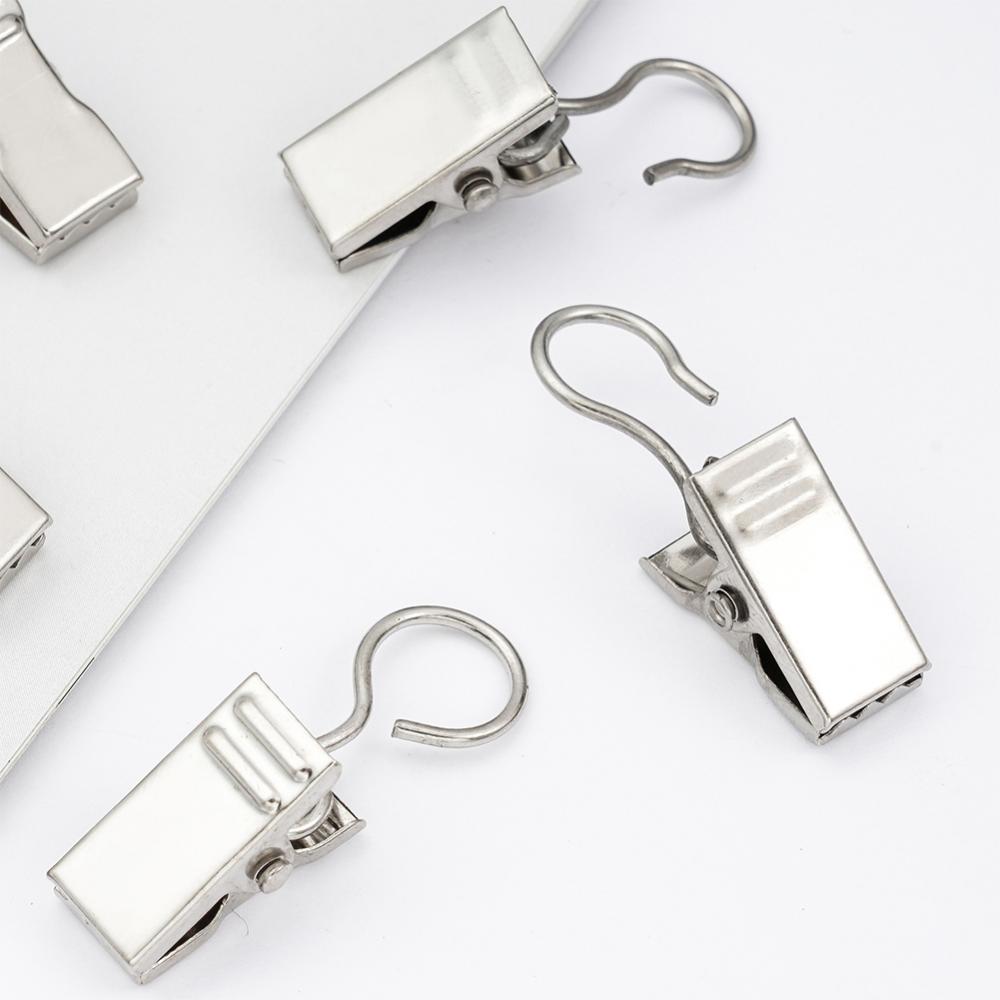 1pc Metal Window Hook Clamps Drapery Clips Holder Window Curtain Hook Clips Home Window Accessories