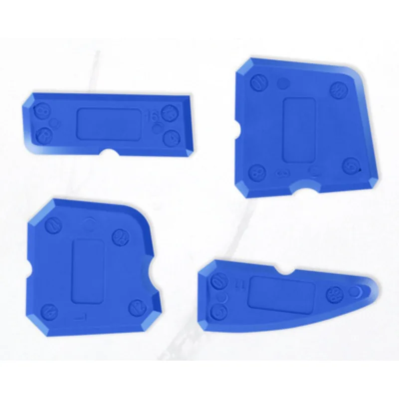 4-Piece Silicone Caulking Tool Set - Versatile, Easy Clean-up, & Professional Sealant Spreading
