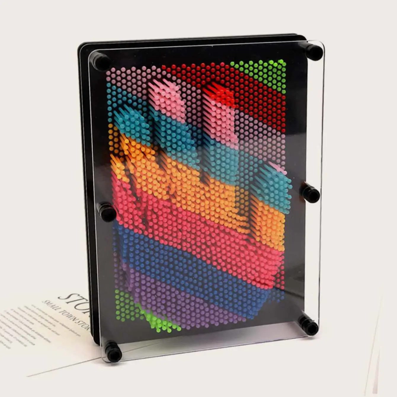 Pin clon 3D, arte de compresión, modelo de mano clon, juguete para niños, tablero de Pin de inserción de pantalla, escultura, pintura, escultura, ilustración