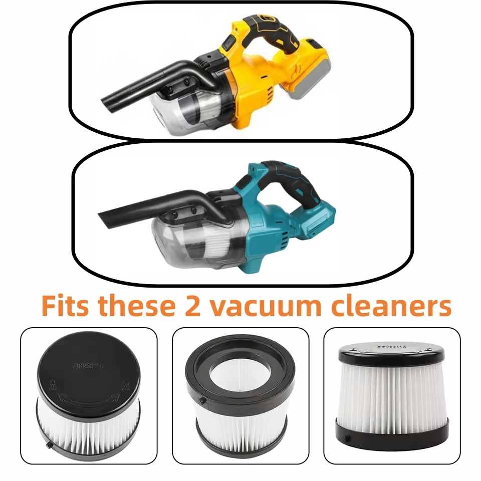 2/4pcs Original Filters For DEWALT DCV501HB Cordless Handheld Vacuum Cleaner Replacement Filters For Makita Vacuum Cleaners