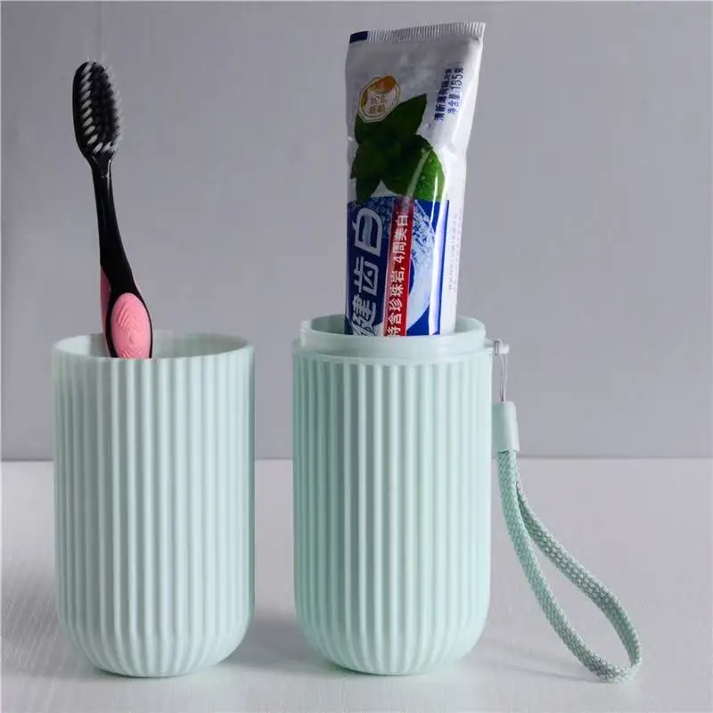 휴대용 치약 칫솔 보호 케이스 여행 캠핑 수납 박스 정리함 여행용 세면도구 수납컵 신제품