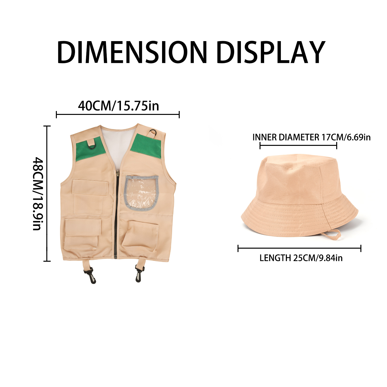 Zestaw kamizelek dla dzieci na świeżym powietrzu, odgrywanie ról w stylu cosplay, odzież dla przygoda na świeżym powietrzu