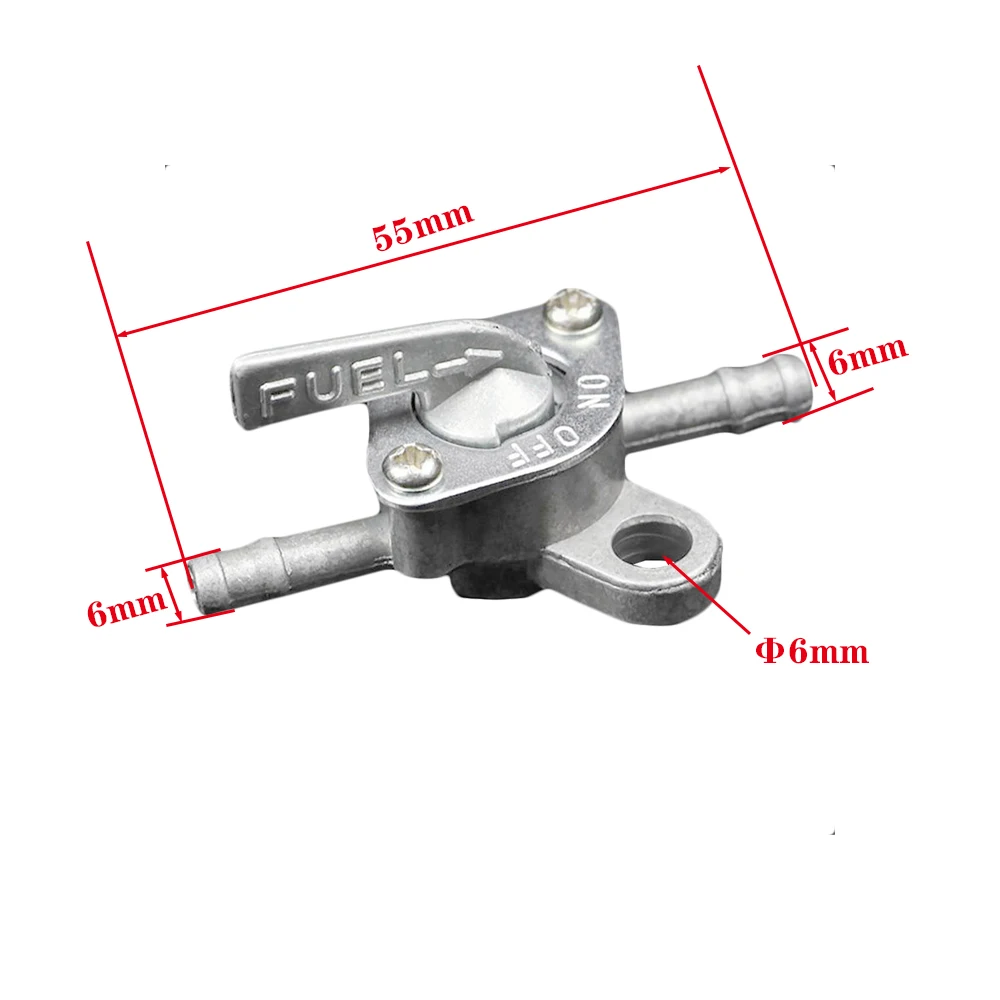 6Mm 1/4 "Nội Tuyến Bình Nhiên Liệu Tập Van Petcock On-Off Chuyển Đổi 50cc 70cc 90cc 100cc 110cc 125cc150ccPit Quad Bụi Bẩn Xe Đạp ATV